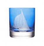 Yachting Double Old Fashioned - Odyssey - Blue Measurements:  Height 9.8 cm • 3.9 in
Length 8.8 cm • 3.5 in
Volume:  365 ml • 12.3 oz

Motif:  Odyssey
Shape:  Double Old Fashioned
Characteristics:  100% Lead-Free Crystal, Mouth-Blown and Hand-Engraved

Care & Use:  Hand wash only - Not Dishwasher Safe
Color:  Blue 